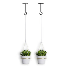 (Gold) 001-ZJY-ST2A ZJY-ST2 Detachable Hanging Flower Pots with Wall Hooks (2 Set)