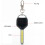 (Gold) Mini LED Flashlight Keychain Portable LED Night Light Key Shaped Camping Emergency Lighting Illuminating Tool 5