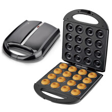 (EU Plug/220V) COUPE CP616 16 Hole Donut Machine Electric Non-Stick Double Side Heating Baking Equipment (CE Certificated,No FDA)