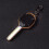 (Gold) Mini LED Flashlight Keychain Portable LED Night Light Key Shaped Camping Emergency Lighting Illuminating Tool 3
