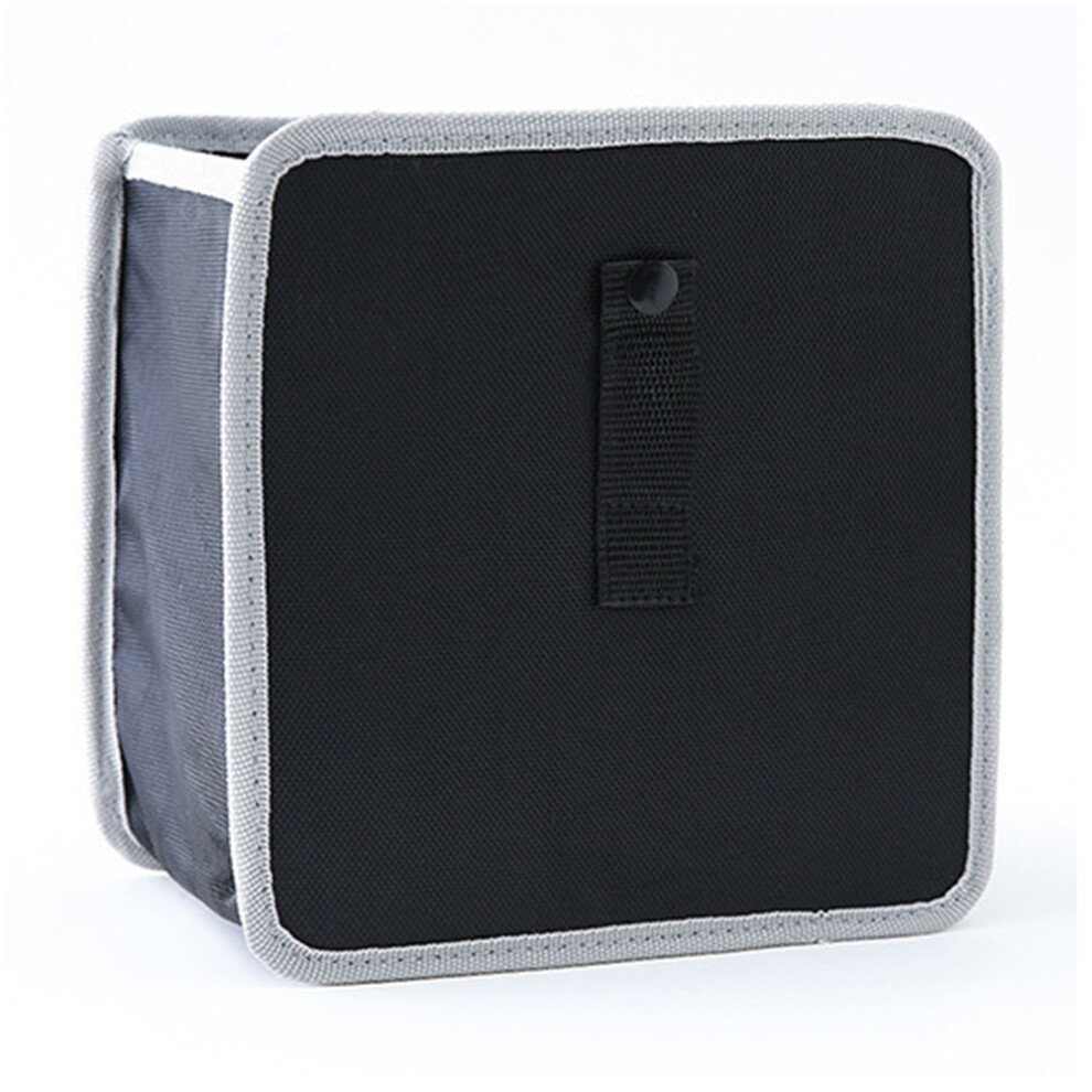 (Grey) 9730 Waterproof Oxford Cloth Car Storage Bag Trash Can Foldable Hanging Barrel Grey 6914273434667