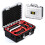 (D) DEVASO For Nintendo Switch Travel Box Waterproof Carrying Case Soft Lining Hard Case,Color Splicing 1