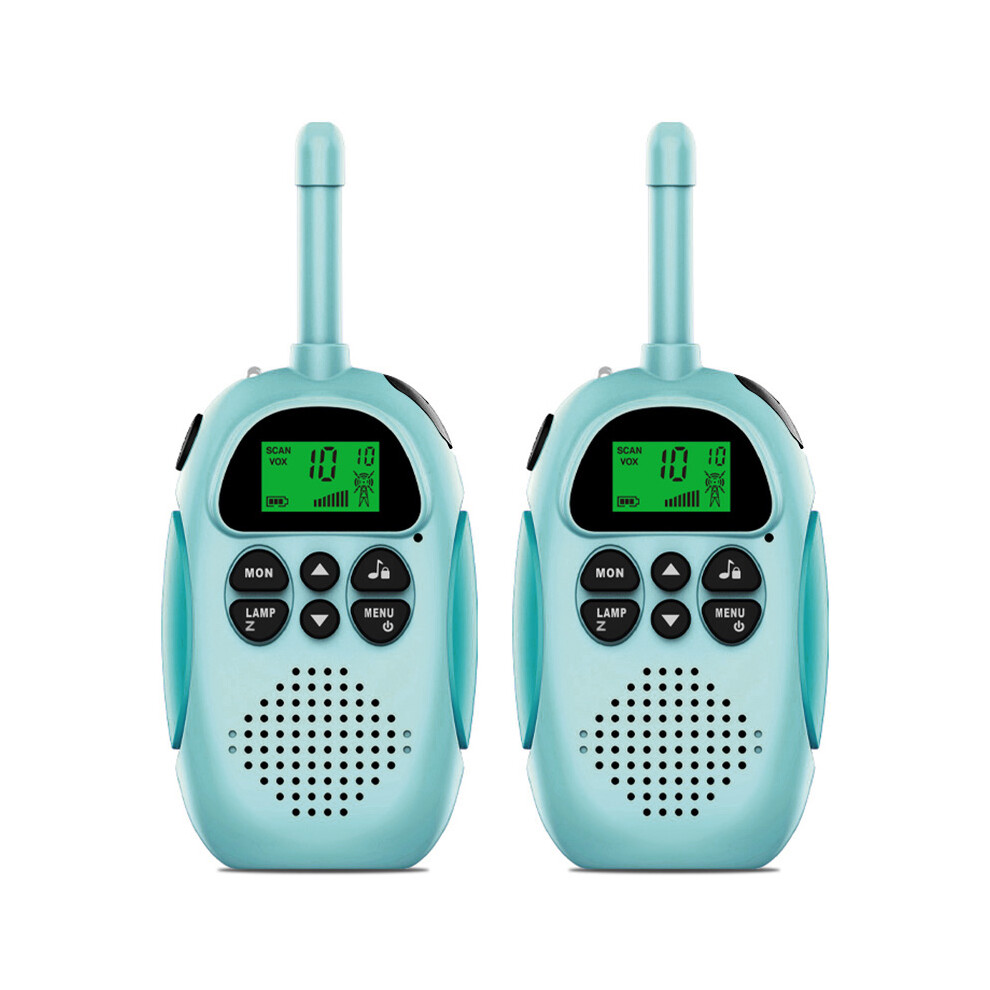 (A) 2Pcs Dj100 Children Walkie Talkie Toys Kids Interphone Mini Handheld Transceiver 3Km Range Uhf Radio With Lanyard 6914273257907