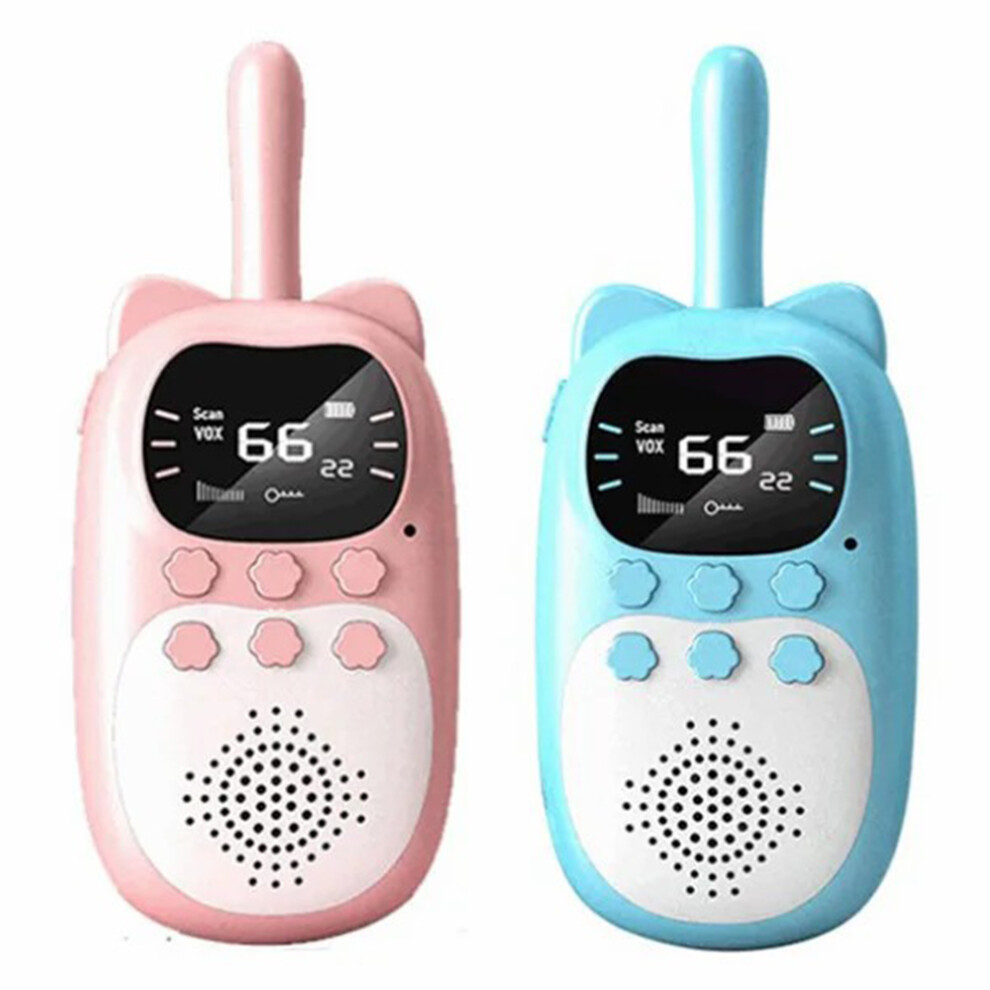 (A) Dj200 1 Pair Cartoon Kids Walkie Talkies Parent-Child Interaction Wireless Handheld Interphone 6914273205519