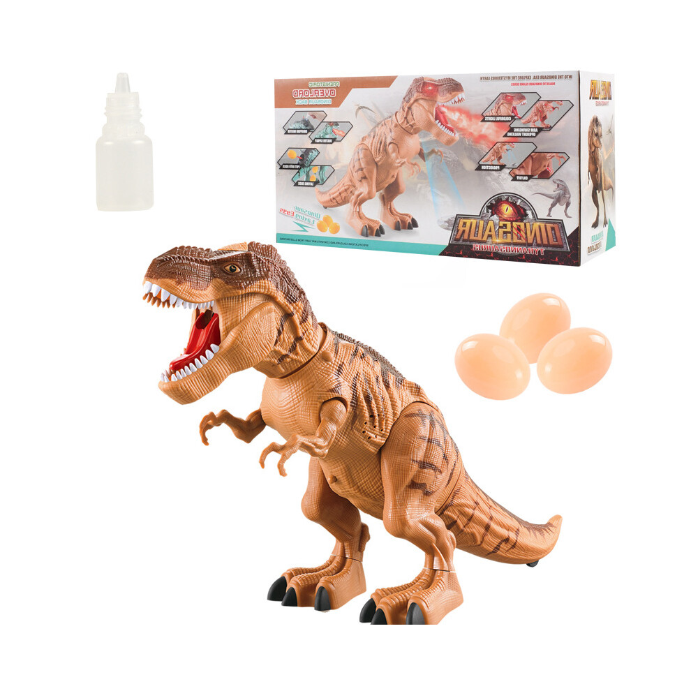 (Brown) 333-56 Electric Spray Projection Tyrannosaurus Rex Dinosaur Model Simulation Lay Eggs-image-OPC-PJS77J6-NEW