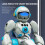 (Blue) BG1545 AI Voice Control Robot for Kids Remote Control Programmable Gesture Sensing Dancing Light Sound Interactive Educational Toy 6