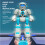 (Blue) BG1545 AI Voice Control Robot for Kids Remote Control Programmable Gesture Sensing Dancing Light Sound Interactive Educational Toy 4