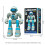(Blue) BG1545 AI Voice Control Robot for Kids Remote Control Programmable Gesture Sensing Dancing Light Sound Interactive Educational Toy 8