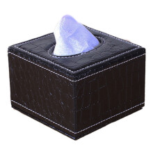 (Crocodile Texture) Tissue Box Cover Square Modern Leather Facial Tissue Dispenser Box Holder for Home Office Desktop,Car