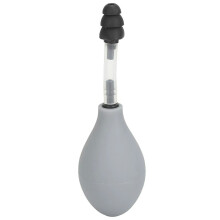 (Grey) Portable Silicone Inner Ear Pressure Tool Reduces Tension Ear Pressure Relief Suction Device