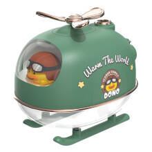(Green) ICARER FAMILY Rechargeable Cute Airplane Humidifier Skin Moisturizing Desktop Mist Diffuser