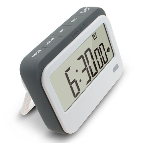 (Red) 320SP Large Screen Kitchen Timer Clock Digital Alarm Stopwatch Countdown Timer with Kickstand/Flashing Light 2