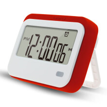 (Red) 320SP Large Screen Kitchen Timer Clock Digital Alarm Stopwatch Countdown Timer with Kickstand/Flashing Light