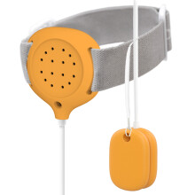 (Orange) H-01A Magnetic Bettwetting Sensor Monitor for Kids Wired Night Pee Alarm with Sound and Vibration