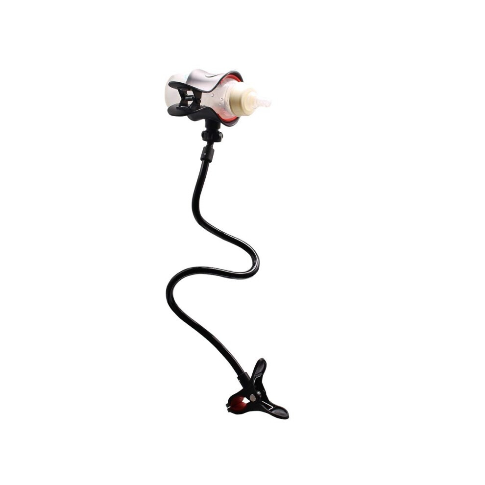 (Black) Baby Bottle Feeding Holder Baby Drinking Milk Holder Multi-Functional Twins Bottle Holder