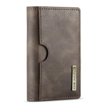 (Coffee) DG.MING M6 Series RFID Blocking Wallet Multi-Layer Card Holder Coin Purse Bag