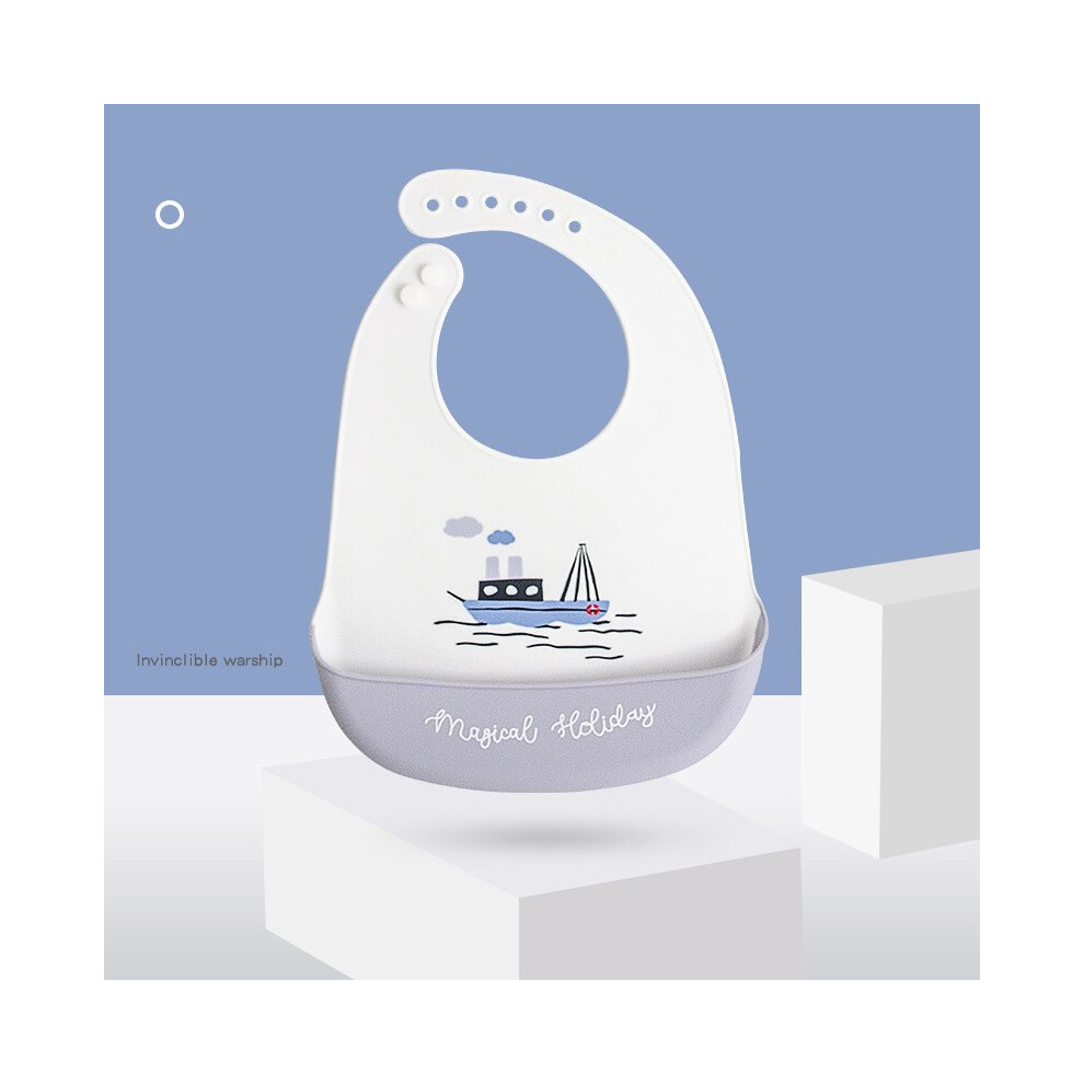 (Cruises) Feeding Helper Baby Bib Silicone Baby Saliva Towel Newborn Aprons