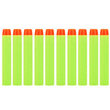 (Green) ZD-001 100Pcs EVA Bullets 7.2x1.3cm Round Head Refill Darts (No Hole)