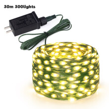 (C) LED Solar Light String Fairy Light Outdoor Waterproof Patio Lights with 8 Modes Timer for Fence Christmas Tree Party Decoration
