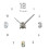 (Silver) DIY Acrylic Wall Clock Living Room Wall Decorative Clock Sticker Clock 1