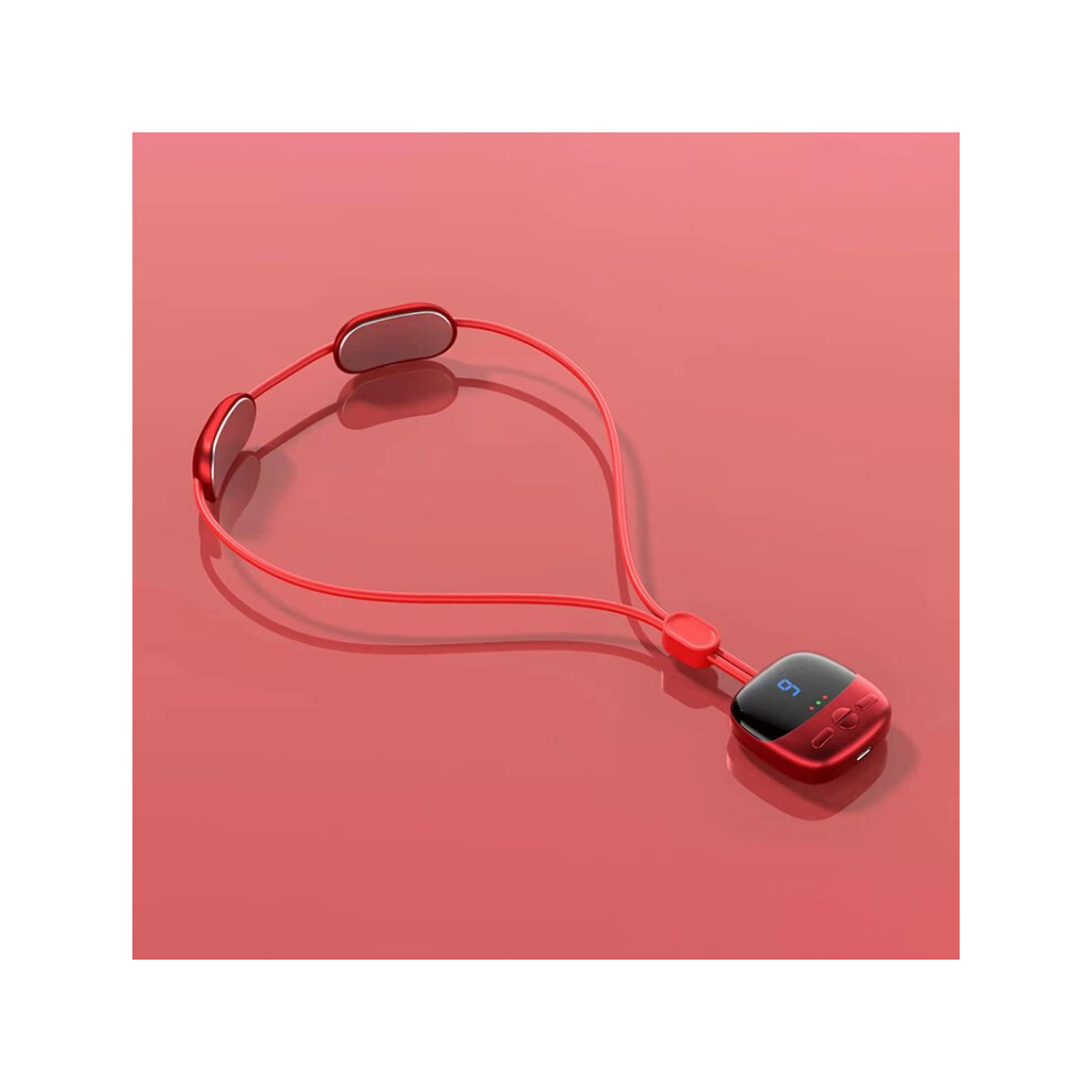 Red (Red) Portable Neck Massager Hanging Cervical Spine Massage Device For Neck Pain Relief