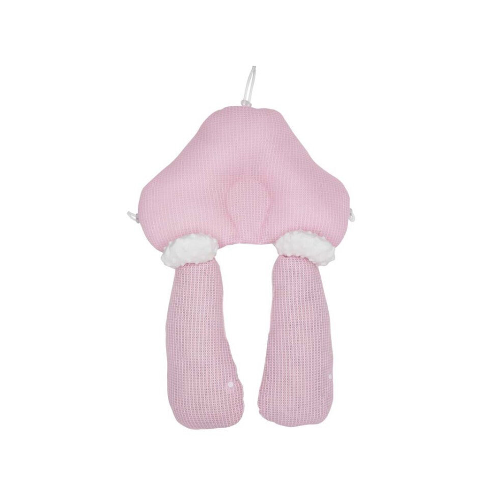 (Pink) Baby Pillow Correct Plagiocephaly Double-Sided Nursing Sleep Positioner Pillow