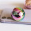 Silver String Rotating Ball Stress Relief Desktop Spherical Gyro Fidget Toy,Diameter: 45mm 4
