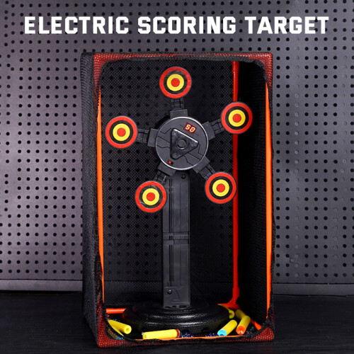 MH3585A Electric Scoring Target Rotating Target Toy with Protection Mesh 2