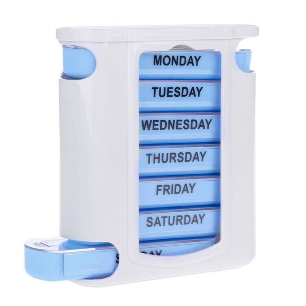28002 7Pcs/Set Pill Organizer Daily Travel PP Medicine Case 7 Day 28 Compartments Pill Storage Box (No FDA Certified,BPA-free)