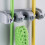 Wall Mounted Mop Broom Holder Storage with 4 Positions and 5 Hooks 3