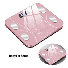 (Pink) 15-Data Digital Body Fat Scale (BMI,English)