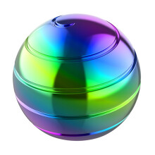 40MM Diameter Ball Spinning Top Decompression Toy Rotation Colorful Aluminum Alloy Gyro to Kill Time and Relieve Stress,Size: S