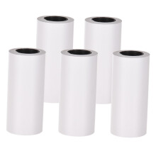(5Pcs) Self-Adhesive Thermal Paper Roll BPA-Free 57x30mm Receipt Paper for PeriPage PAPERANG Poooli Phomemo Pocket Thermal Printer