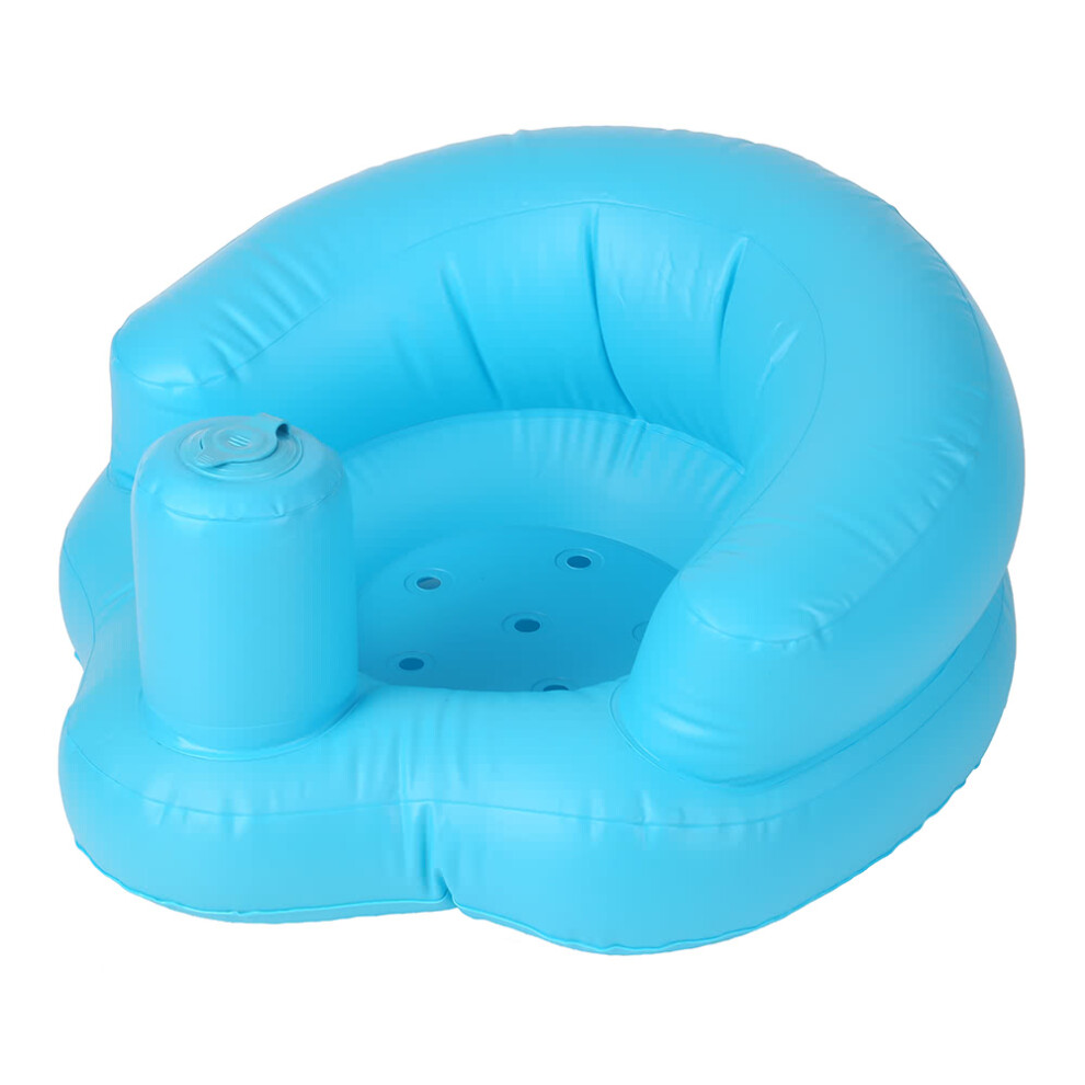 (Blue) Baby Inflatable Seat Portable Summer Toddler Beach Chair Infant Support Pvc Sofa For 5-24 Months Toddlers Blue