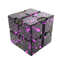 Rivet Design Aluminum Alloy Camouflage Infinite Cube Metal Stress Relief Office Flip Cubic Toy Adult Kids Decompression Block