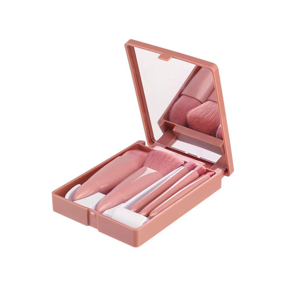 5Pcs/Set Soft Artificial Fiber Blusher Eyeshadow Brush Kit Eye Makeup Brush Set Eyeshadow Liquid Foundation Brushes