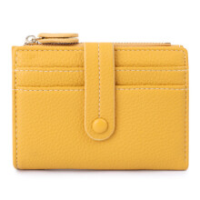 TAILIAN T2602-221 Litchi Texture RFID Blocking Zipper Pocket Short Wallet Women PU Leather Cards Cash Holder Purse