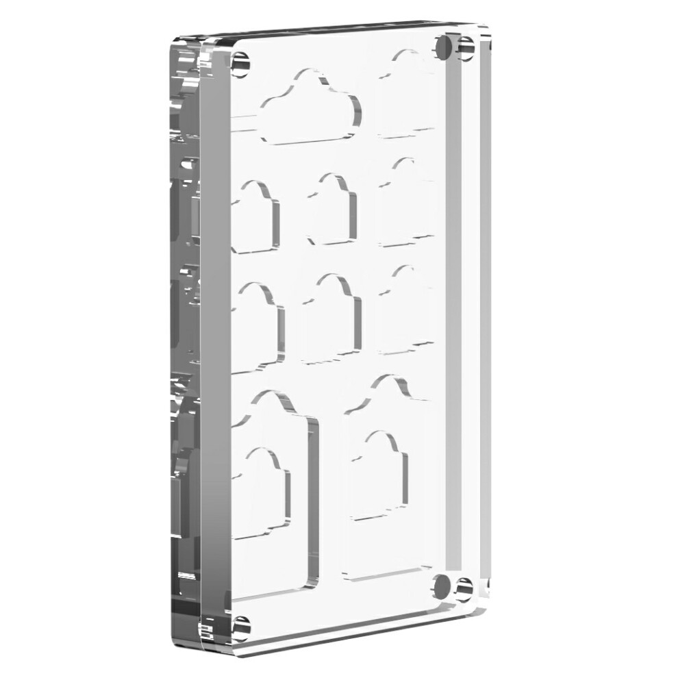 Transparent Magnetic Nano Sim Card Case Sd Tf Card Eject Pin Slots Protection Manager Display Acrylic Box 6914272329803