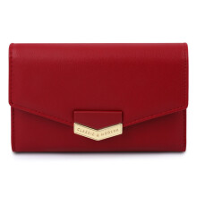 TAILIAN T6223-034 Short Wallet Soft Leather Trifold Purse with Zipper Coin Pocket