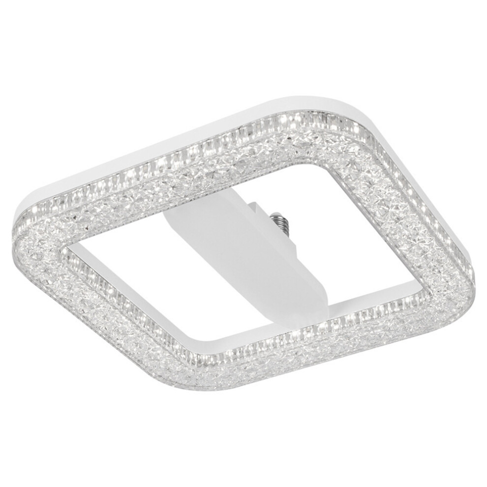 E27 24W Square LED Crystal Light Energy Saving Bedroom Dining Room Home Lamp,White Light 23cm-image-OPC-PJS7CXD-NEW