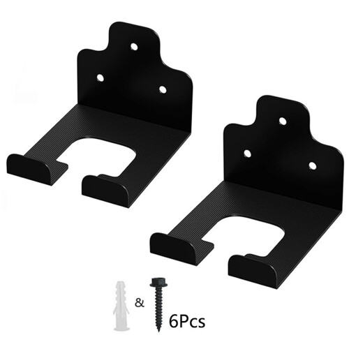2-Pack Wall-Mounted Trimmer Rack for Garage & Garden Tool Organization