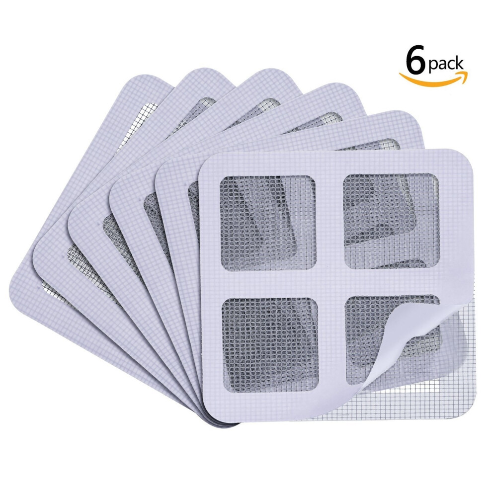 6Pcs Window And Door Screen Repair Patch Adhesive Repair Kit 6914270833401