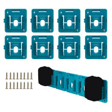 RIS-MA-1 8Pcs For Makita 18V BL1815 BL1820 Battery Holder Tool Hanger Storage Rack Wall Mount