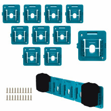 RIS-MA-1 10Pcs For Makita 18V BL1815 BL1820 Battery Holder Tool Hanger Storage Rack Wall Mount