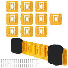 RIS-DW-1 10Pcs For Dewalt 20V/60V DCB200 Battery Holder Wall Storage Mounts Battery Rack