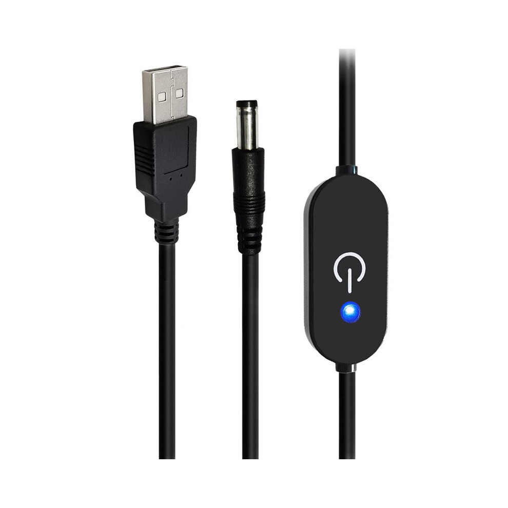 JUNSUNMAY DC 5.5x2.1mm to USB LED Touch Inline Dimmer Switch Controller for Single Color,Length 100cm-image-OPC-PJS7D2K-NEW