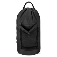 HALIN 600D Oxford Cloth Backpack Drawstring Closure Laundry Bag Dirty Clothes Carrying Pouch for Travel