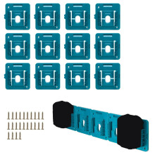 RIS-MA-1 12Pcs For Makita 18V BL1815 BL1820 Battery Holder Tool Hanger Storage Rack Wall Mount