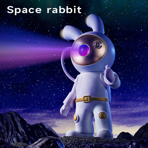 YPH-0125 USB Powered Night Light Space Rabbit Astronaut Projector Lamp for Bedroom 2