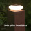 Clear Shell Solar Fence Post Light Fence Post Cap Lamp for Deck,Patio,Garden 4